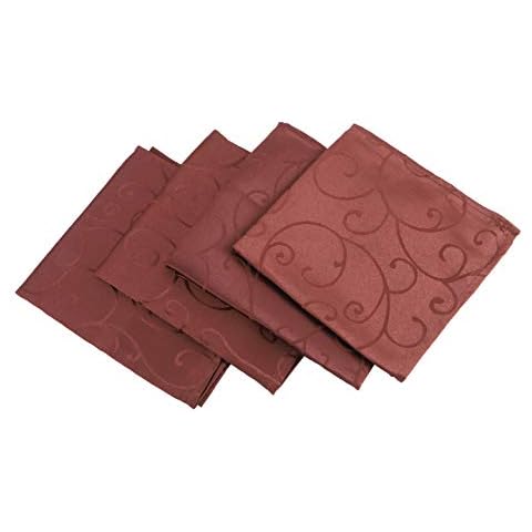 Christmas Concepts® 45cm x 45cm Pack of 4 Chocolate Damask Napkins Cover