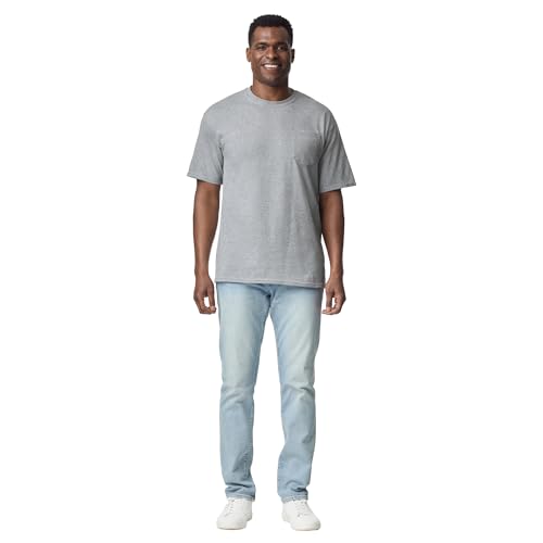 Image of Gildan Adult DryBlend Workwear T-Shirts with Pocket, 2-Pack