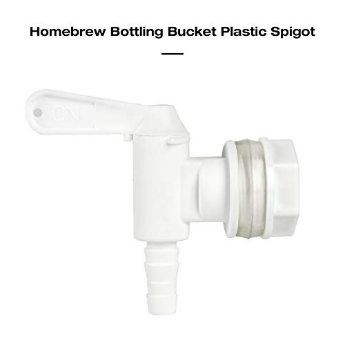 Ferroday 2 Pack Bottling Spigot For Bucket Homebrew Wine Making Beer Brew Barbed Outlet Faucet Premium Plastic Faucet Tap Easy To Use Faucet- 2 Pack Faucet #TOP1