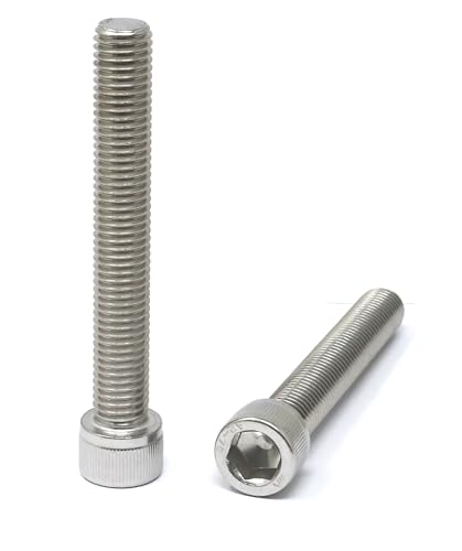 Image of iexcell 2 Pcs M14 x 100mm Thread Pitch 2 mm Stainless Steel 304 Hex Socket Head Cap Screws Bolts Kit