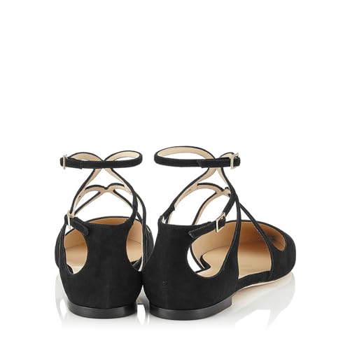 Fashion Cross Straps Flats for Women Sexy Pointed Toe Ankle Strap Ballet Flat Fashion Comfortable Elegant Dress Shoes for Prom Wedding Party Mary Janes3