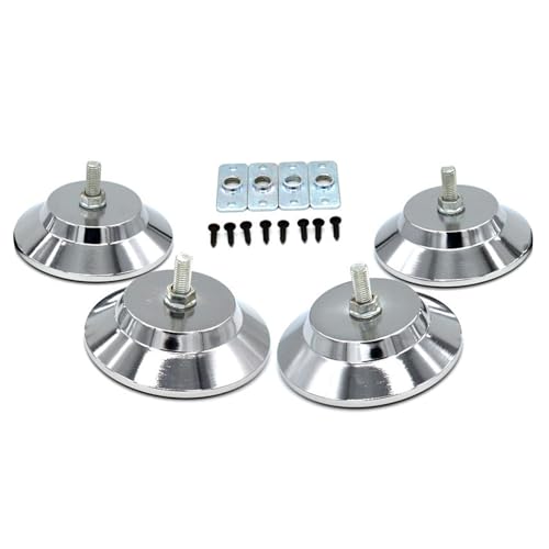 COOLHOOD 4Pcs Metal Billiard Table Leg Levelers Adjustable Billiard Table Feet Table Height Raisers Feet Easily to Install
