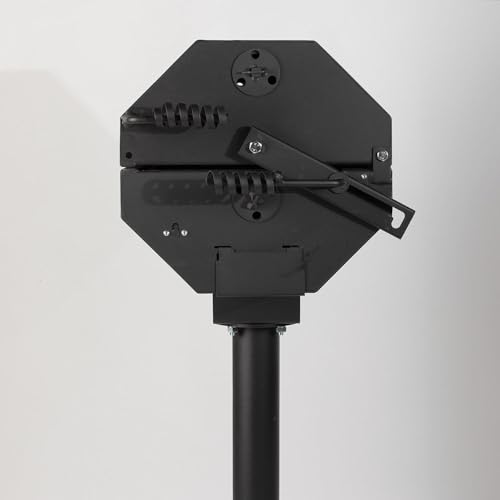 Ash-Ember-Park-Style-GrillSmoker-390-Sq-Inch-Charcoal-Grill-with-Cover-21-x-15-Grate-Side-Shelf-for-Food-Prep-Accessories-Single-Post-Permanent-Park-Style-Grill-for-Outdoor-Backyard-BBQ