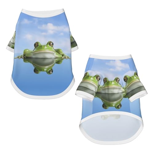 T-shirt pour chien en coton léger et respirant pour petit chiot Mirrorglade