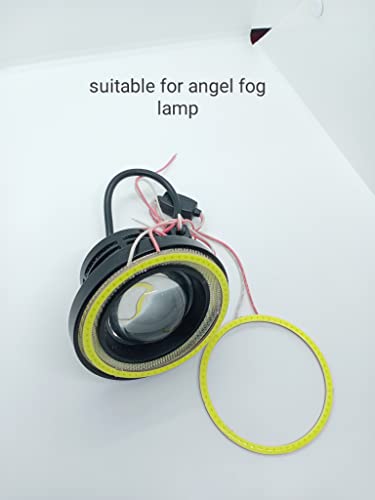 Image of 93 LED CCFL Headlight COB Angel Eyes Halo Ring Lamp (White, 2 x 80mm)