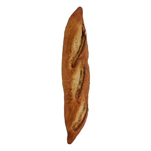 Klocke Dekorationsbedarf Comida falsa realista – Productos de panadería artificial, pan y repostería pequeña – Food Dummy/comida de plástico – Decoración (Baguette – 1 pieza – 34 cm)