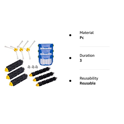 I Clean Irobot Roomba 675 Replacement Parts, Robot Vacuum Parts Fit For Roomba 690 675 650 605 680 660 595 585 564 552 Robotic Vacuum #TOP4
