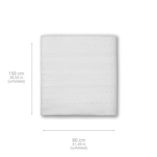 medisana HU 662 Wärmeunterbett 150 x 80 cm, Heizdecke mit Abschaltautomatik und Überhitzungsschutz, elektrische Wärmedecke für das Bett mit Wärme in 6 Temperaturstufen, waschbar