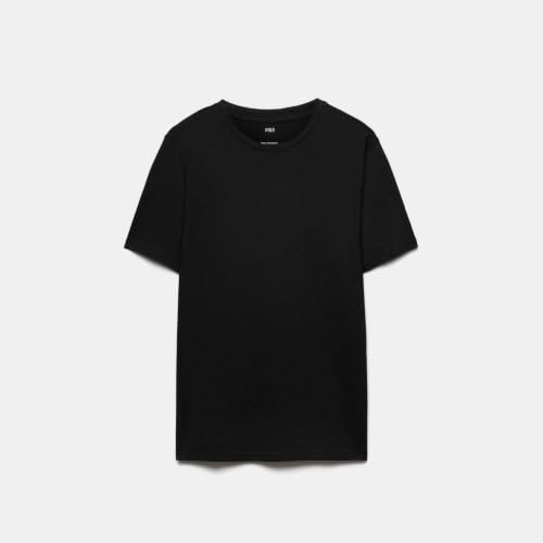 Image of Marks & Spencer Mens Solid Cotton Crew Neck Regular Fit T Shirt