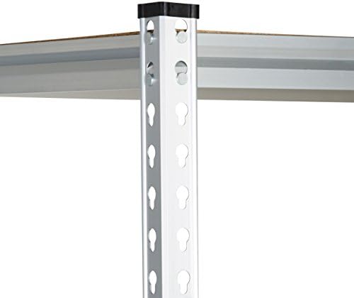 Amazon Basics Medium Duty Shelving Double-Post Press Board Shelf - 91 x 45 x 182 cm