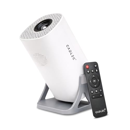 Image of Cadlec LiteCast X1 | Real Full HD 1080p Native, 13.0 Automatic Android Projector | Rotatable Design | 4K HDR Support | Inbuilt Netflix, Prime | ARC-HDMI, USB, WiFi-6, BT, Screen Mirroring