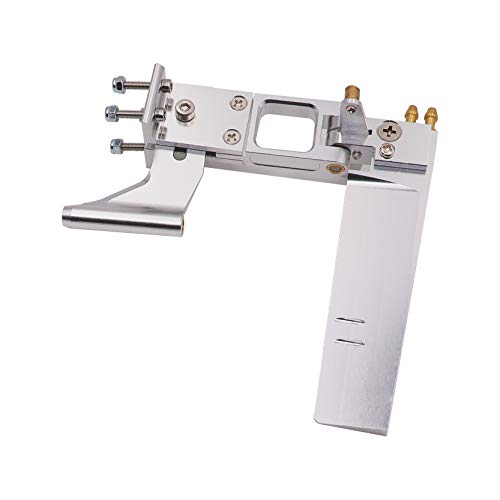 Treehobby 110mm Aluminum Alloy Water Absorbing Steering RC Boat Rudder with 4mm Shaft Axle Strut Mount Bracket Kit Holder,Dual Water Pickup