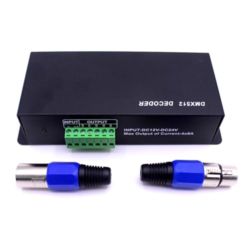 512 �f�R�[�_�A�f�W�^�� �f�B�X�v���C�����h���C�o�t�� RGBW 24 �`���l�� LED �f�R�[�_ �R���g���[���A�����v�p DC5V-24V (24 �`���l��)(4 channle)