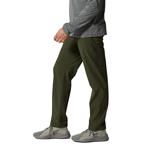Mountain Hardwear Calça masculina padrão chockstone, verde excedente, 38xP