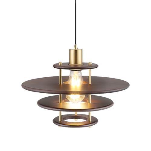 Lustre nordique LED en bois rétro pour illuminer vos dîners au restaurant ou à la maison