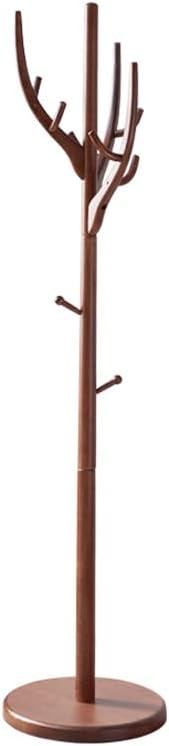 Wooden Hanger Floor Standing Coat Rack Clothing Entrance Hall Furniture