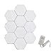 MATTE 10 Pack Hexagon modulaires lumières Touch, LED Écran Tactile Mur lumière géométrique Assemblée Applique avec détachable pour Aimant Home Décor Fond Mur