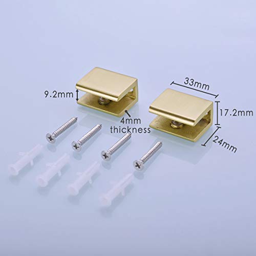 Support étagère or brossé en inox 304 réglable pour design élégant - 6