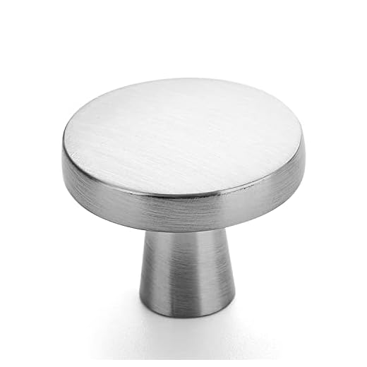Ravinte 30 Pack Drawer Pulls 1-1/4 Inch Kitchen Cabinet Knobs Brushed Nickel Round Dresser Drawer Knobs Solid Dresser Knobs Drawer Knobs Simple Cabinet Hardware for Cupboard Drawer Pulls