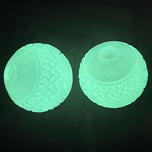 Xiying Dog Glow Ball, Dog Dark Glow Ball Toy 2.5inch Pack of 2