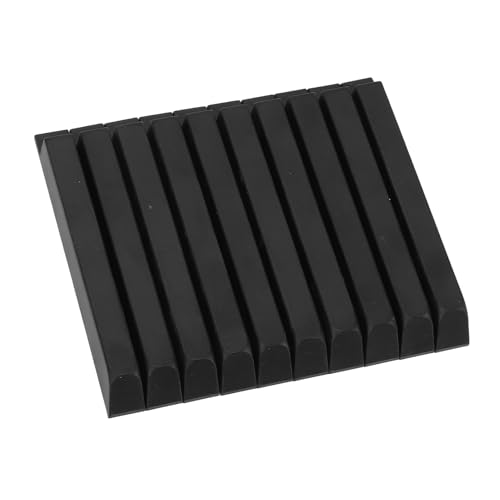 10 Pcs Black Piano Keys Matte Texture ABS Plastic Replacement for Piano Maintenance
