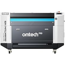 OMTech Pro Quantum 60W RF CO2 Laser Engraver & Cutter, 4200mm/s Speed, 0.07mm Precision, Dual Air Assist, Dust Extraction Fan, LightBurn Compatible, 39.4" x 23.6" Work Area, 20,000+ Hour Lifespan