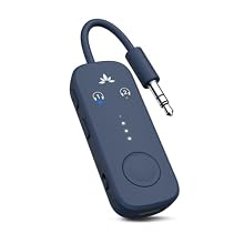 【Built For Airplane Seat Screens】 Connect Relay to airplane seatback screens through a standard 3.5mm AUX jack and stream in-flight entertainment to your own AirPods, Bose, or Bluetooth headphones. 【Clear Qualcomm Travel Audio】 Powered by a Qualcomm ...