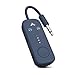 Avantree Relay - Premium Airplane Bluetooth Adapter with Advanced Qualcomm Chipset, 2 Headphones Support, 25hrs Play Time, aptX Adaptive & HD Audio Transmitter for Airpods, Bose & Travel Flight