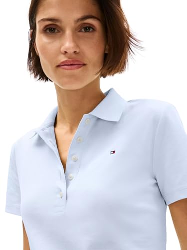 Image of Tommy Hilfiger Women's Solid Short Sleeve Pique Polo Shirt