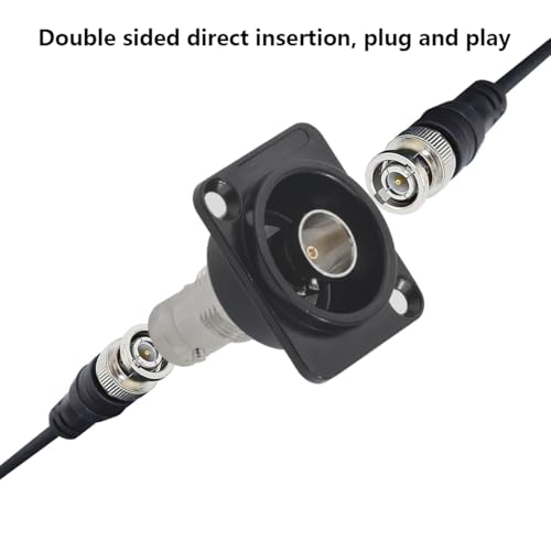 PENGLIN 2PCS Conector BNC Hembra a Hembra 75 Ohm miniatura 2