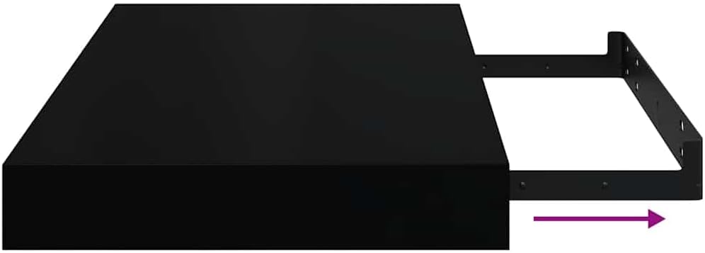 Shelf sliding onto mounting bracket