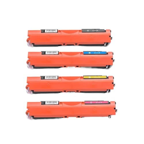 MPDACJGY Cartucho de tóner Compatible con CP1021 CP1022 CP1023 CP1025 CP1025nw CE310A 311A ​​312A 313A 126a 126A 126(C)