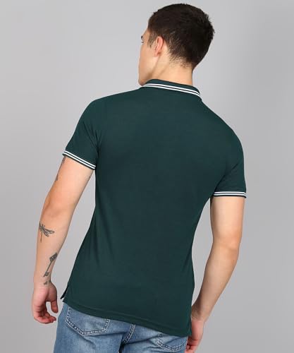 Image of INKKR Men's Soild Half Sleeve Polo T-Shirt Combo