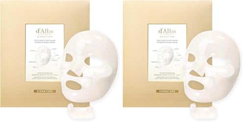 Image of d'alba Piedmont Signature Vita Capsule Hydrogel Mask 8-Shape 1BOX (4 Sheets) (Pack of 2)