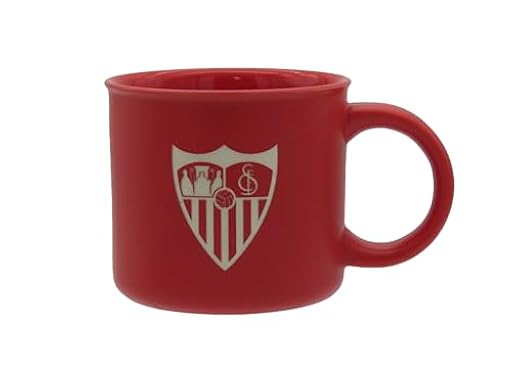 CYPBRANDS Sevilla, Taza, Desayunos, Menaje, Tazas Originales, Color Rojo, Producto Oficial | Ya disponible en tu tienda friki favorita! En mundofriki.es!