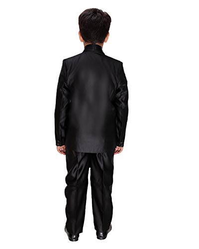 Image of FOURFOLDS 5 Piece Coat Suit with Shirt Pant Blazer Waistcoat & Tie for Kids & Boys 123