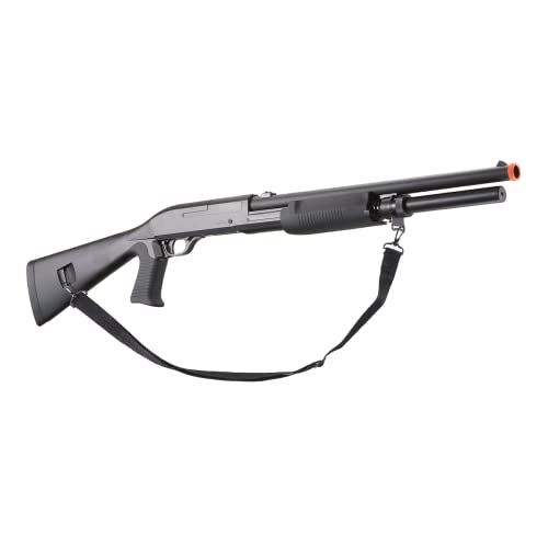380 Fps M3 Metal Polymer Multi-Shot Triple Burst Airsoft Pump Action Shotgun With Shell #TOP1