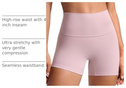 Image of CRZ YOGA No Front Seam Biker Shorts 4 inch