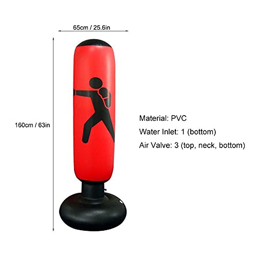 image for xingxinqi Inflatable Kids Punching Bag 63inch Free Standing Punching B