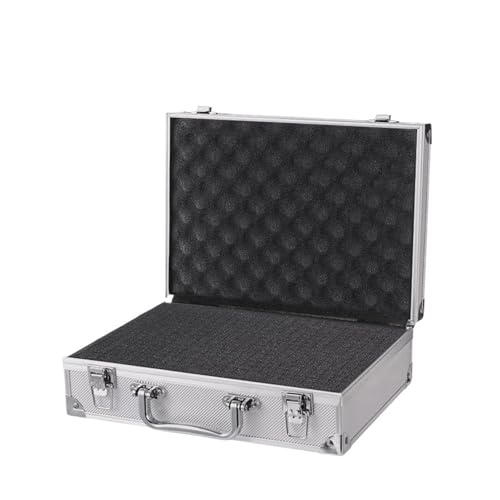 Caja herramientas aluminio con esponja protectora contra golpes y caídas accidentales