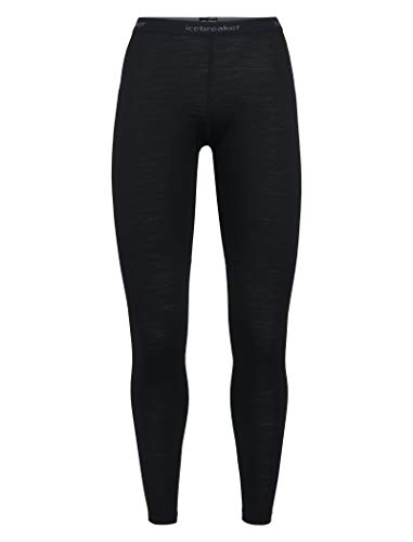 Icebreaker Merino Women's 150 Zone Leggings, Black/Mineral, Medium