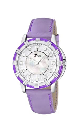 LOTUS Reloj Mujer 15747/7 Special Prices Caja de Acero Inoxidable 316l Correa de Cuero Morado LOTUS Reloj Mujer 15747/7 Special Prices Caja de Acero Inoxidable 316l Correa de Cuero Morado
