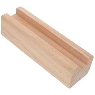 COOLHIYA Solid Wood Floor Mirror Base Stand with Anti-Slip Support for Full Length Mirrors Stable and Stylish Mirror Stand Holder with Height Riser for Home Office Restaurant