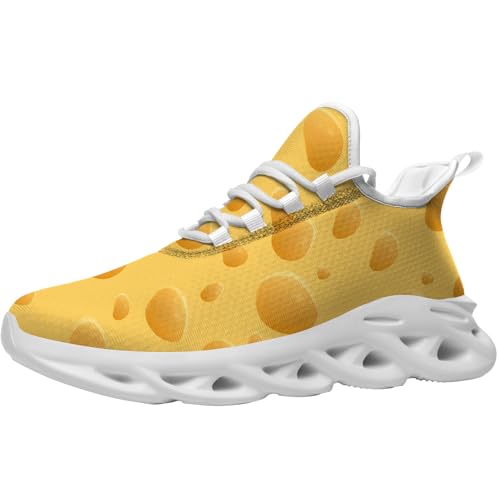 Cheese Shoes Fashion Sneakers Running Walking Tennis Shoes for Women Men