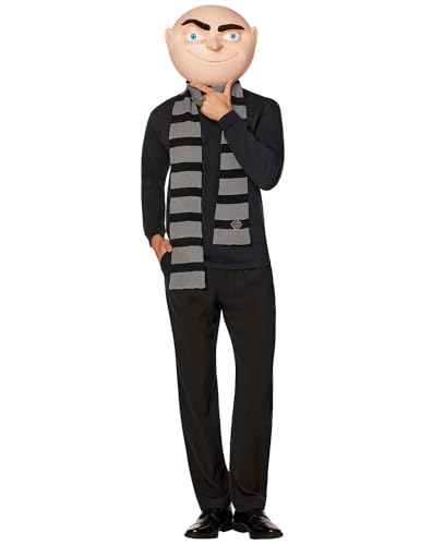 Spirit Halloween Minions Adult Gru Costume Kit Officially Licensed Unisex Adult ONE Size FITS Most Standard Multicolor
