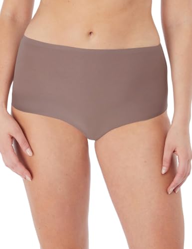 Image of Smoothease Invisible Stretch Full Brief Taupe Brown One Size