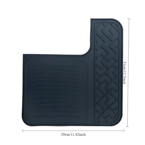AIHDBCL Compatible with Ninja Luxe Espresso Coffee Machine - Premium Waterproof Protection Mat for Coffee Accessories (Black, 1 Piece) - Image 4