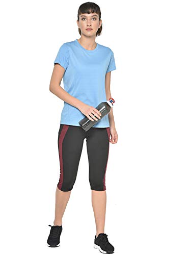 Image of CHKOKKO Women's Skinny Fit Polyester Workout Capri