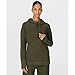 Sweaty Betty Women's Escape Luxe Fleece Long Sleeve Hoody Sweatshirt Hooded Sweatshirt, Nori Green, Medium