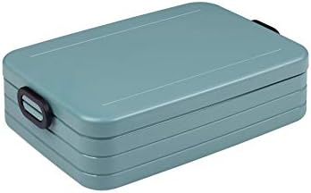 Mepal  Lunch Box Take a Break Midi  Nordic Green  Capacity 900 ml  Compartment Lunch Box  Ideal for Meal Prep  Sandwich Box - Dishwasher Safe